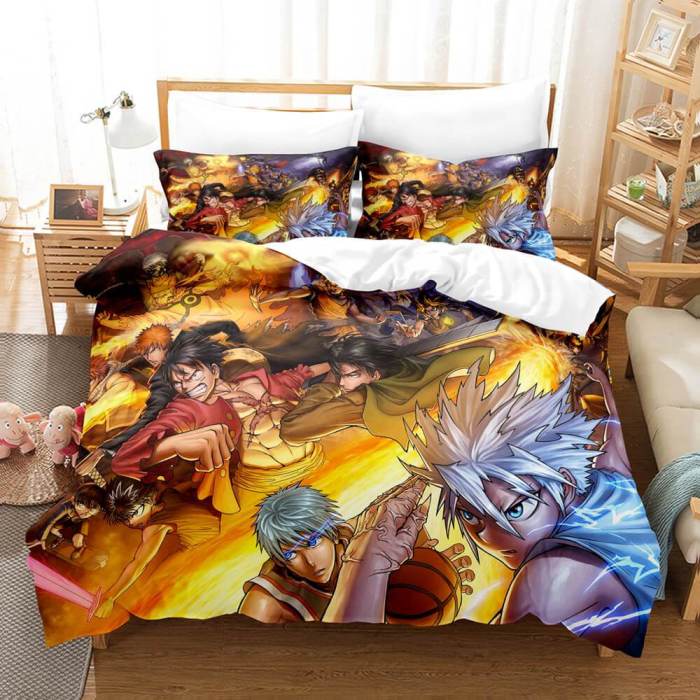 Hunter×Hunter Cosplay Bedding Set Comforter Duvet Cover Bed Sheets