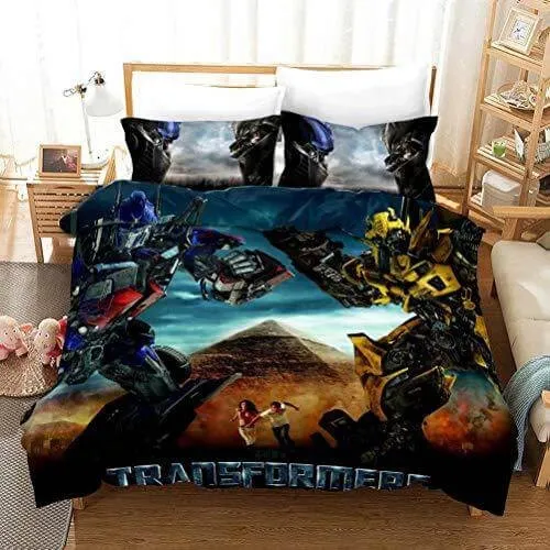 Transformers Optimus Prime Cosplay Bedding Set Duvet Cover Bed Sheets