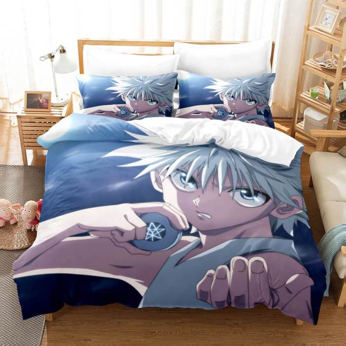 Hunter×Hunter Cosplay Bedding Set Comforter Duvet Cover Bed Sheets