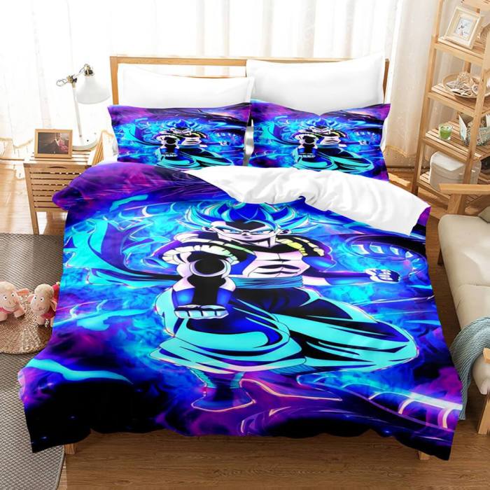 Dragon Ball Son Goku Kakarotto Bedding Set Quilt Duvet Cover Bed Sheets