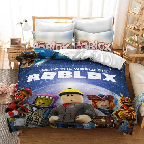 Roblox Cosplay Bedding Set Duvet Cover Bed Sheets Kids Bedroom Decor