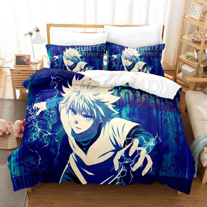 Hunter×Hunter Cosplay Bedding Set Comforter Duvet Cover Bed Sheets