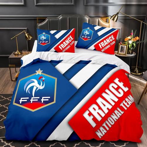 Football Team Bedding Set Quilt Duvet Cover Bed Sheets Home Decor