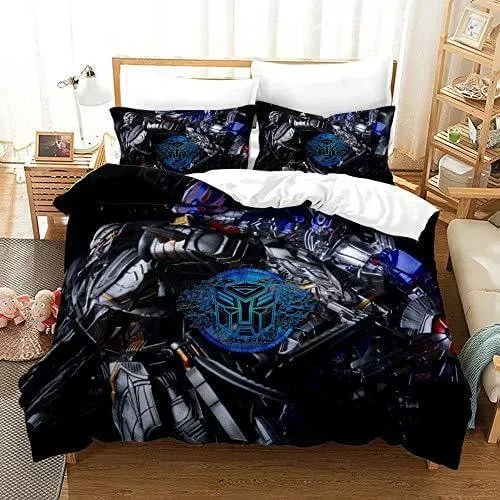 Transformers Optimus Prime Cosplay Bedding Set Duvet Cover Bed Sheets