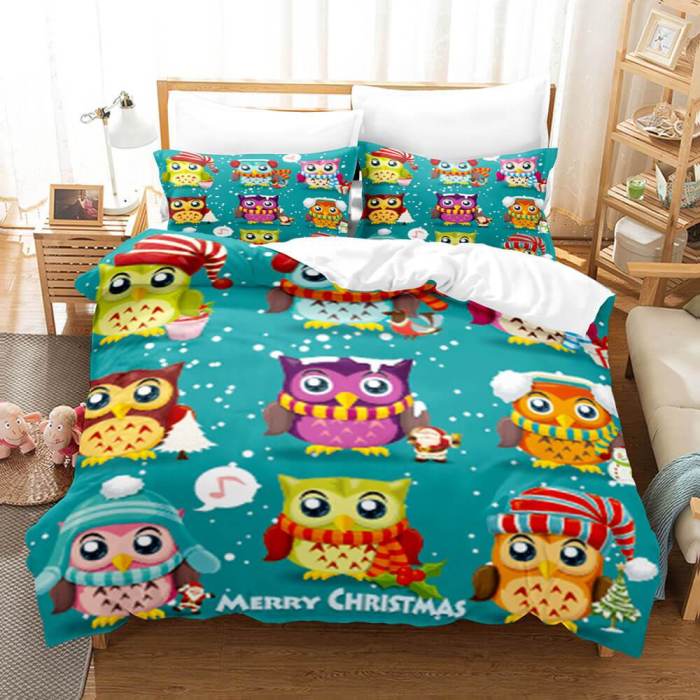 Animal World Owl Bedding Sets Duvet Covers Quilt Bed Linen Sheets Sets