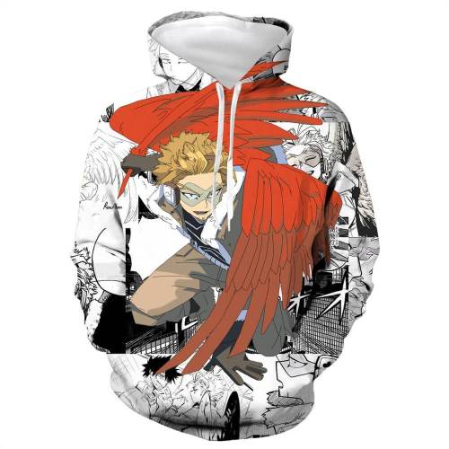 My Hero Academy Anime Hawks Wings 1 Cosplay Adult Unisex 3D Printed Hoodie Sweatshirt Pullover