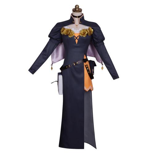 Genshin Impact Lisa Outfits Halloween Carnival Suit Cosplay Costume