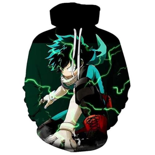 My Hero Academy Anime  Arrival Midoriya Izuku 1 Cosplay Adult Unisex 3D Printed Hoodie Sweatshirt Pullover