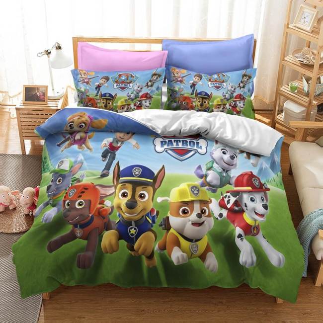 Paw Patrol Season 1 Bedding Set Quilt Duvet Cover Bed Sheets Sets