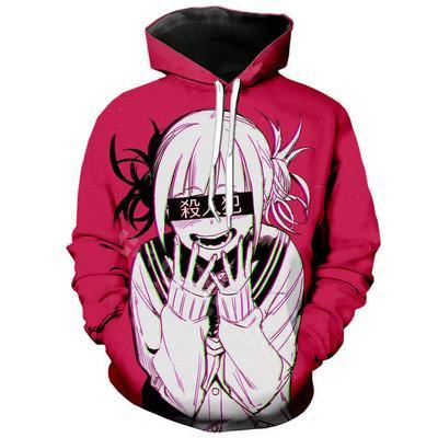 My Hero Academy Anime Cross My Body Himiko Toga Murderer Girl Cosplay Adult Unisex 3D Printed Hoodie Sweatshirt Pullover