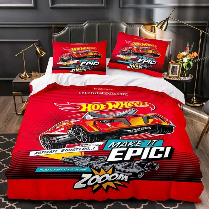 Wheels Cosplay Bedding Set Duvet Covers Quilt Bed Sheets Sets