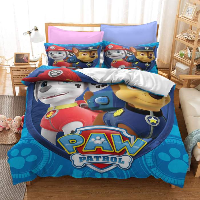 Paw Patrol Season 1 Bedding Set Kids Duvet Cover Quilt Bed Sheets Sets