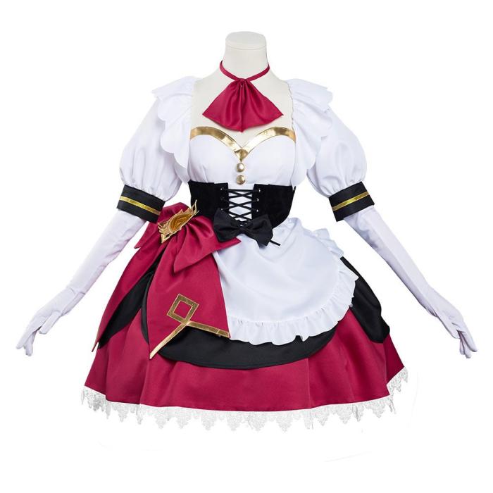 Genshin Impact Noelle Maid Dress Outfits Halloween Carnival Suit Cosplay Costume