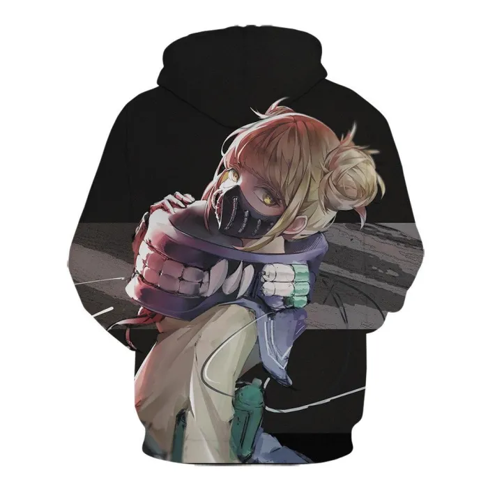 My Hero Academy Anime Himiko Toga Cross My Body Masked Cosplay Adult Unisex 3D Printed Hoodie Sweatshirt Pullover