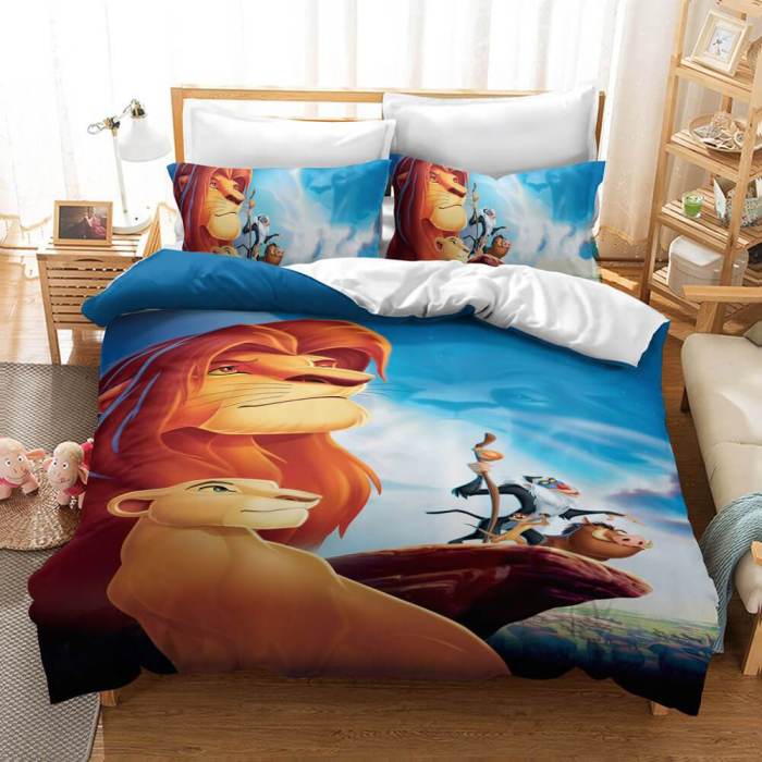 The Lion King Cosplay Bedding Set Quilt Duvet Cover Bed Sheets Sets