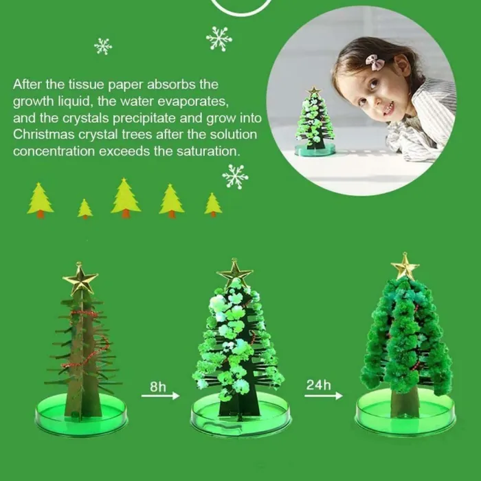 Magic Growing Christmas Tree Funny Funny Crystal Gift Toy