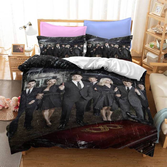 The Vampire Diaries Bedding Set Quilt Duvet Covers Bed Sheets Sets