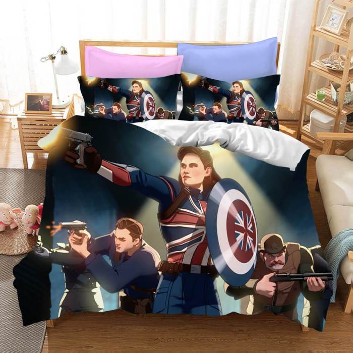 Marvel Studios What If Cosplay Bedding Set Quilt Duvet Cover Bed Sets
