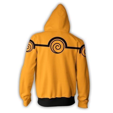 Naruto Anime  Kyuubi Uzumaki Naruto Cosplay Adult Unisex 3D Printed Hoodie Sweatshirt Jacket With Zipper