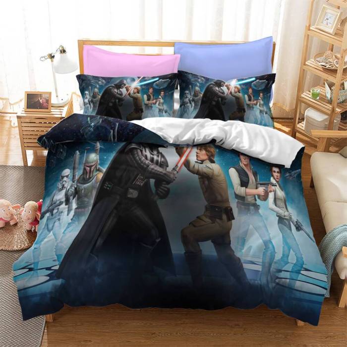 Star Wars Series Cosplay Bedding Set Quilt Duvet Cover Bed Sheets Sets