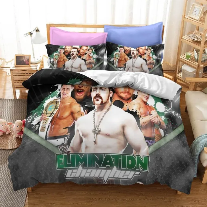 Wwe Raw Cosplay Bedding Set Quilt Duvet Cover Christmas Bed Sheets Sets