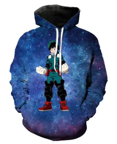 My Hero Academy Anime  Arrival Midoriya Izuku 3 Cosplay Adult Unisex 3D Printed Hoodie Sweatshirt Pullover