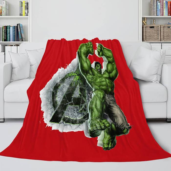 Avengers Flannel Fleece Throw Cosplay Blanket Shawl Wrap Nap Quilt