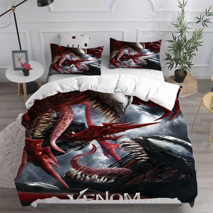 Venom 2 Let There Be Carnage Bedding Set Quilt Duvet Covers Bed Sheets