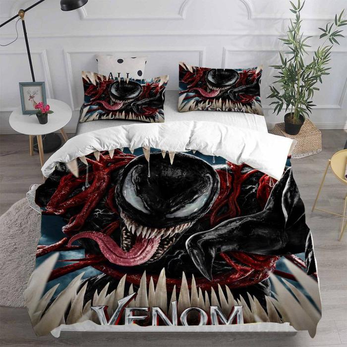 Venom 2 Let There Be Carnage Bedding Set Quilt Duvet Covers Bed Sheets