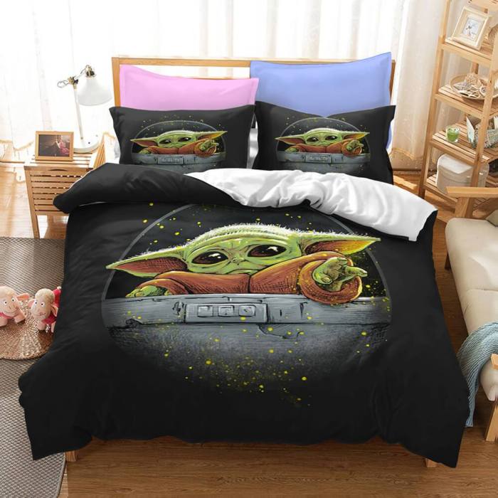 Star Wars The Mandalorian Baby Yoda Bedding Set Duvet Cover Bed Sets