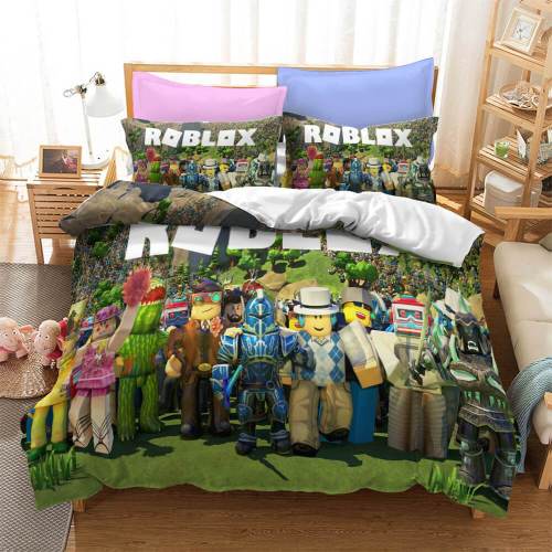 Roblox Cosplay Kids Bedding Set Quilt Duvet Cover Xmas Bed Sheets Sets
