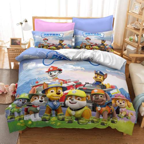 Paw Patrol Season 1 Bedding Set Kids Duvet Cover Quilt Bed Sheets Sets