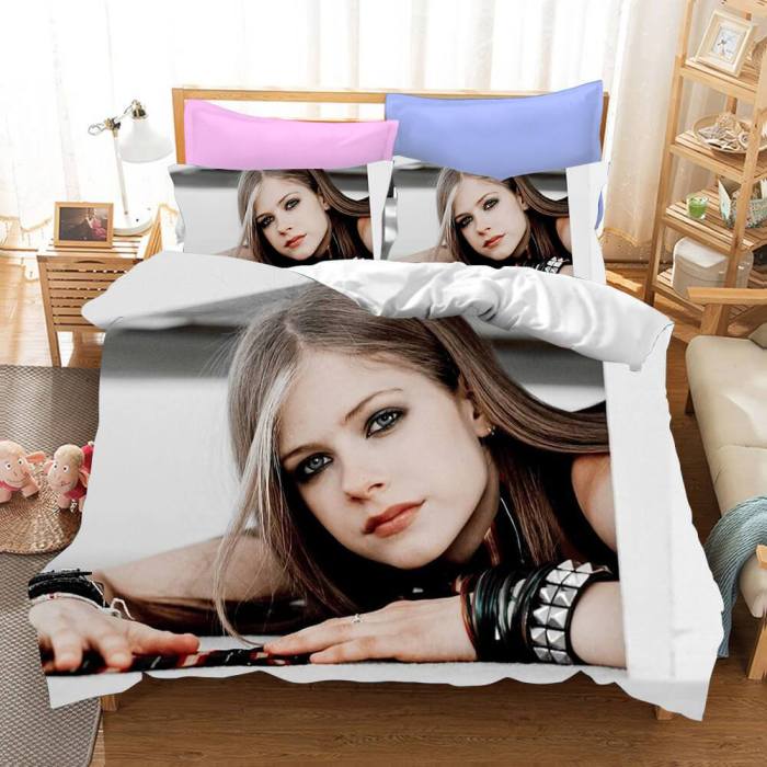 Avril Ramona Lavigne Bedding Set Quilt Duvet Covers Bed Sheets Sets