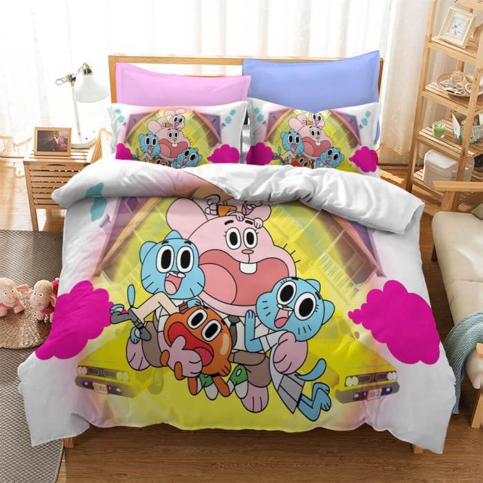 The Amazing World Of Gumball Cosplay Bedding Set Duvet Cover Bed Sets