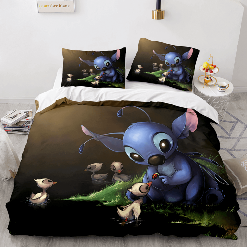 Lilo And Stitch Cosplay Bedding Set Quilt Duvet Covers Bed Sheets Sets