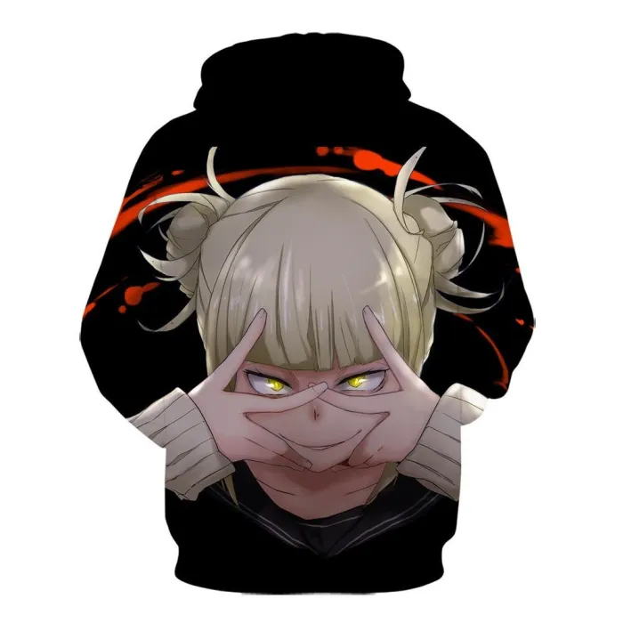My Hero Academy Anime Himiko Toga Cross My Body Shining Eyes Cosplay Adult Unisex 3D Printed Hoodie Sweatshirt Pullover