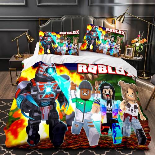 Roblox Cosplay Bedding Set Quilt Duvet Cover Christmas Bed Sheets Sets