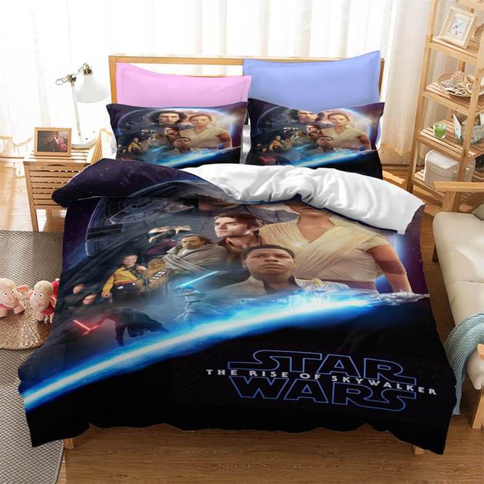 Star Wars Skywalker Cosplay Bedding Set Duvet Covers Bed Sheets Sets