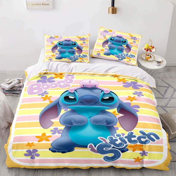 Lilo And Stitch Bedding Set Quilt Duvet Covers Kids Bed Sheets Sets
