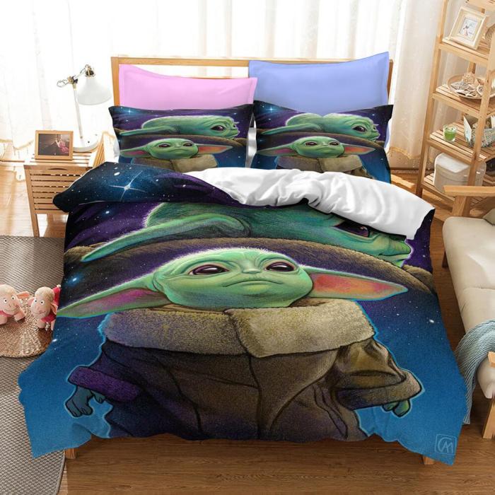 Star Wars The Mandalorian Baby Yoda Bedding Set Duvet Cover Bed Sets