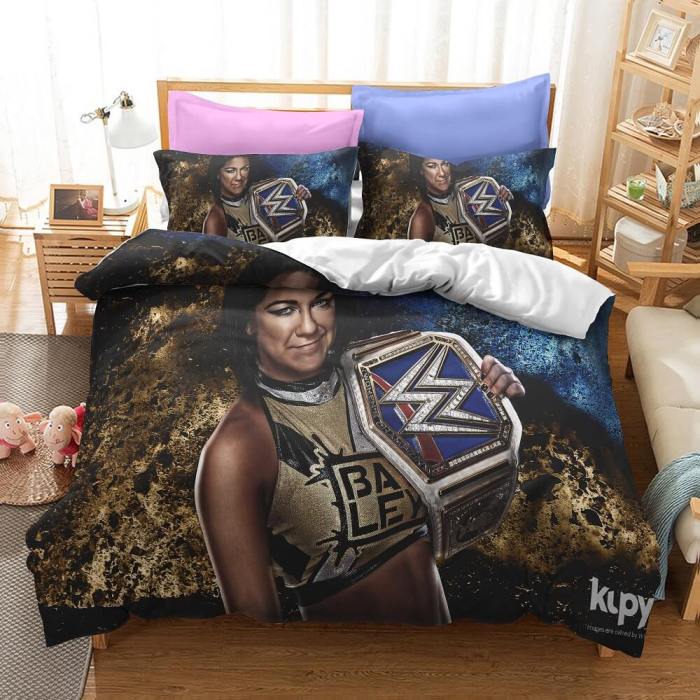 Wwe Raw Cosplay Bedding Set Quilt Duvet Cover Christmas Bed Sheets Sets