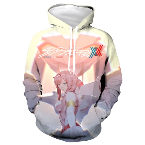 Darling In The Franxx Tv Anime Zero Two 2 Cosplay Adult Unisex 3D Printed Hoodie Sweatshirt Pullover
