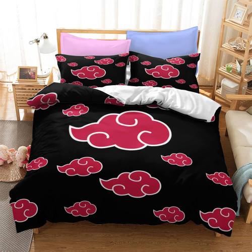 Anime Naruto Kakashi Sasuke Cosplay Bedding Set Quilt Duvet Cover Sets
