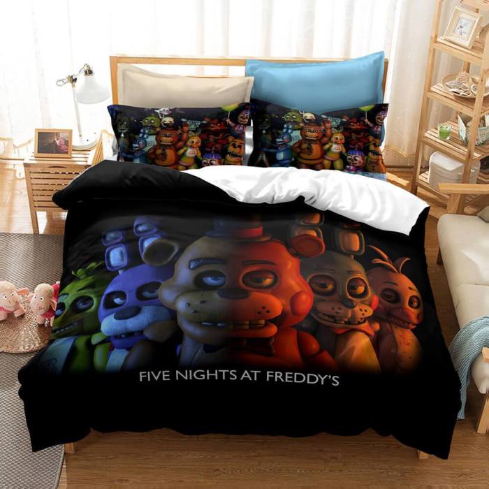 Five Nights At Freddy'S Bedding Set Quilt Duvet Covers Bed Sheets Sets