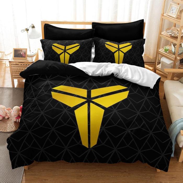 Lakers Kobe Bryant Black Mamba Bedding Set Duvet Cover Bed Sheets Sets