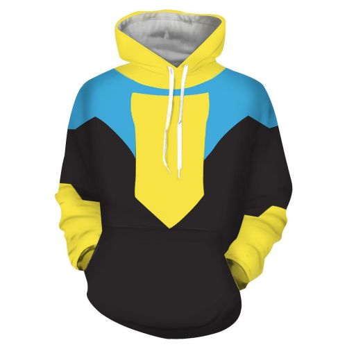 Invincible Anime Tv Mark Grayson Yellow Cosplay Adult Unisex 3D Printed Hoodie Sweatshirt Pullover