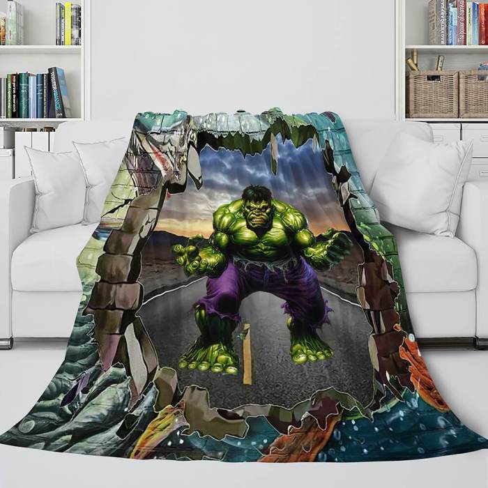 Avengers Flannel Fleece Throw Cosplay Blanket Shawl Wrap Nap Quilt