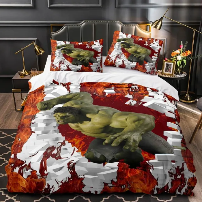 Marvel Avengers Cosplay Bedding Set Quilt Duvet Covers Bed Sheets Sets
