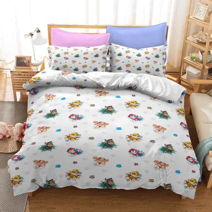 Paw Patrol Season 1 Bedding Set Quilt Duvet Cover Bed Sheets Sets