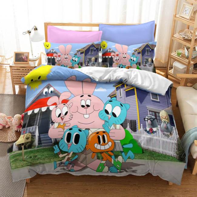 The Amazing World Of Gumball Bedding Set Duvet Cover Bed Sheets Sets